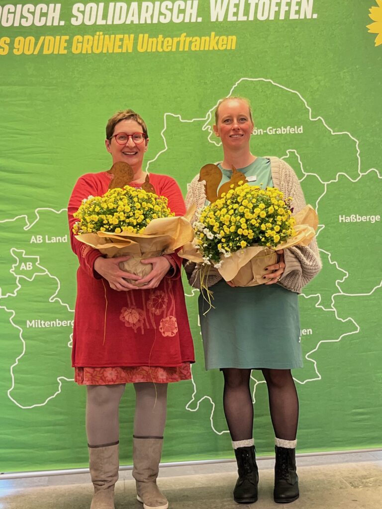 Andrea Drexelius und Eva-Maria Stöcklein wollen für die GRÜNEN in den Bezirkstag